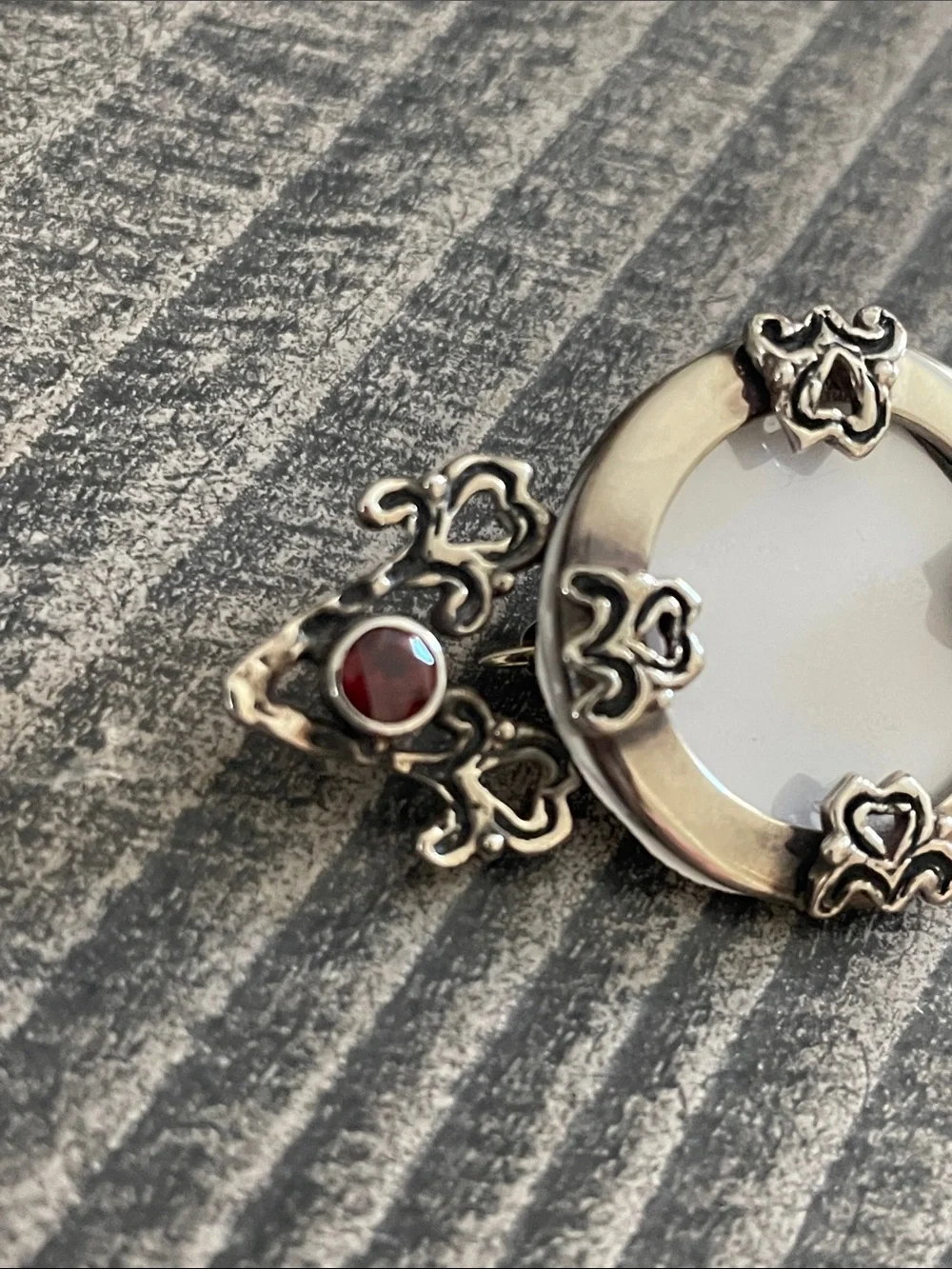 Vintage sterling signed brooch.